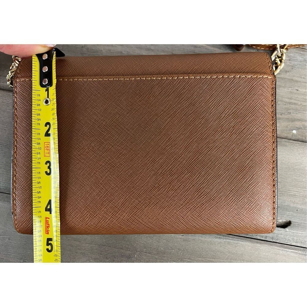 Michael Kors Jet Set Saffiano Leather Tan Crossbody - Picture 10 of 11